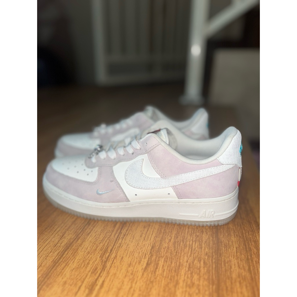 PL  NikeF1 Women's AIR Force 1 '07 LX Shoes FZ5066 111 - Warna Sail/Platinum