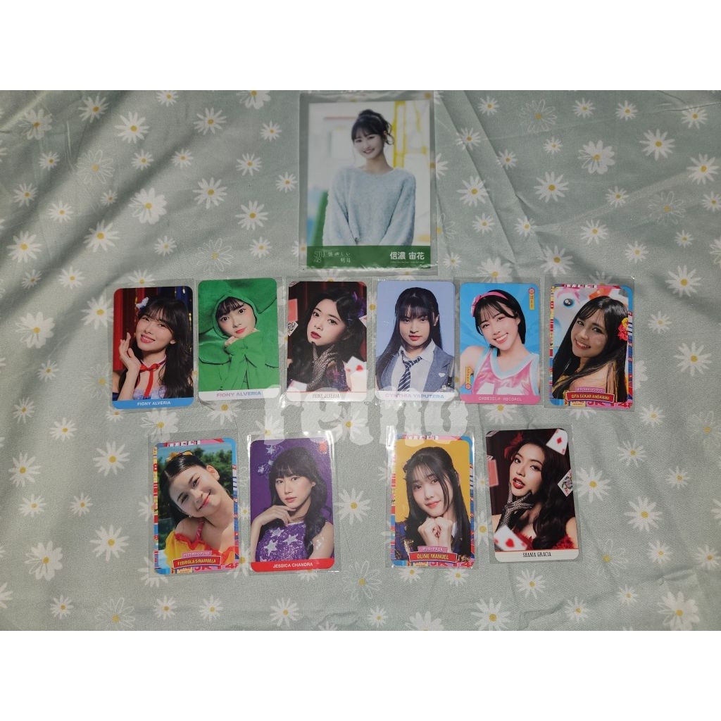Photocard Official JKT48 Fiony Cynthia Ella Gita Olla Jessi Oline Gracia Shinano Soraha STU48