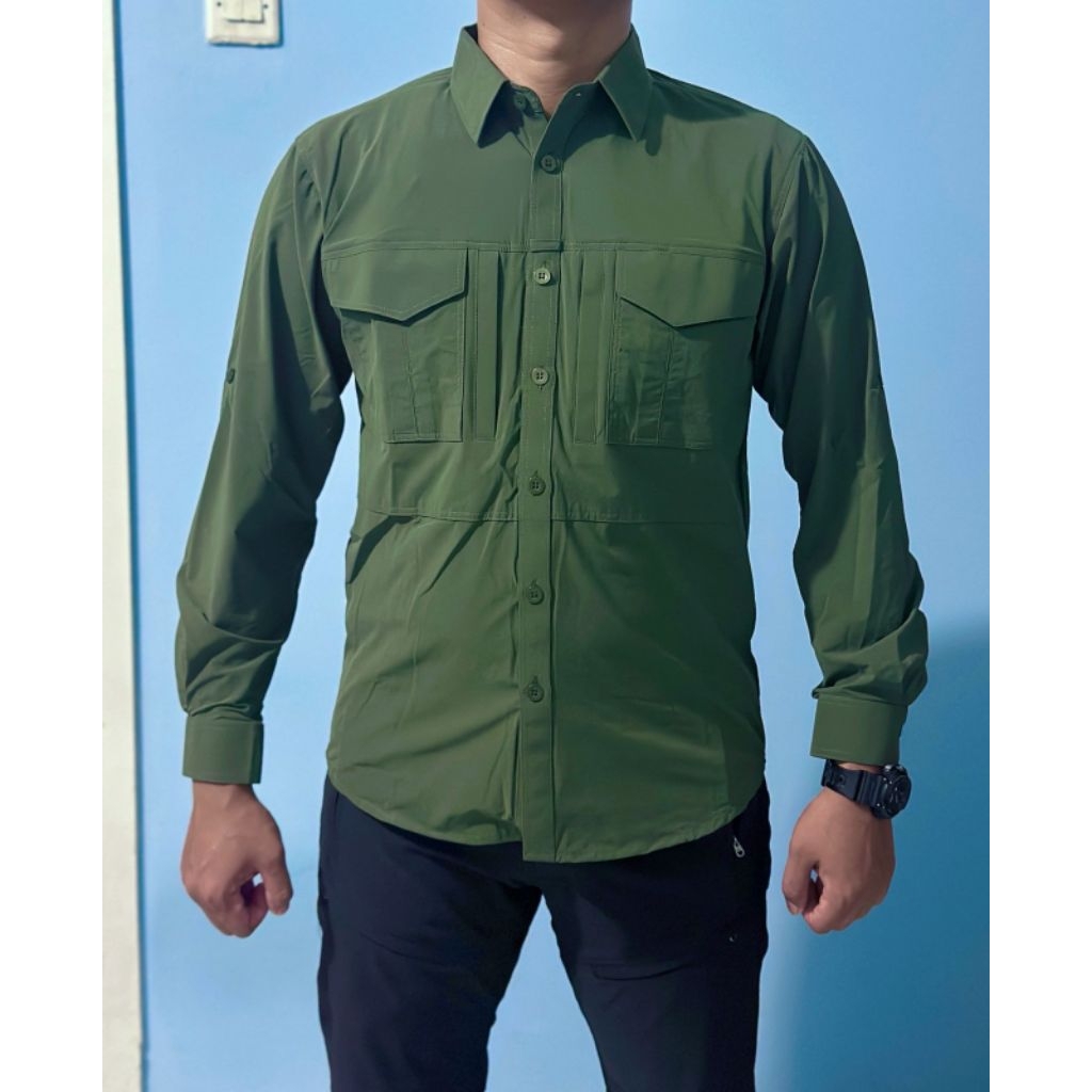 Kemeja Tactikal Paspampres Lengan Panjang