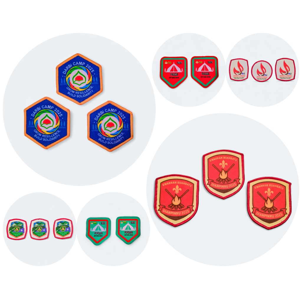 Badge Pramuka Sublim Custom / Bet Custom Bordir