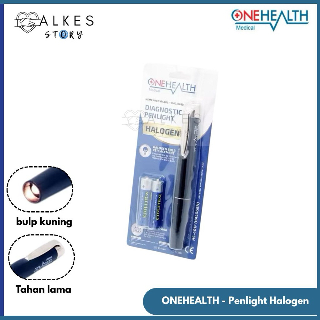 ONEHEALTH-ALKESSTORY Penlight Senter Medis Halogen