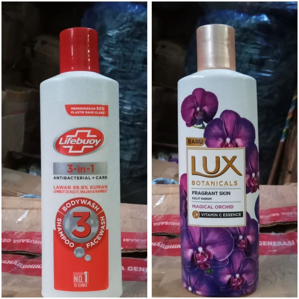 Sabun Lifebouy/ Lux mandi cair botol 250 ml