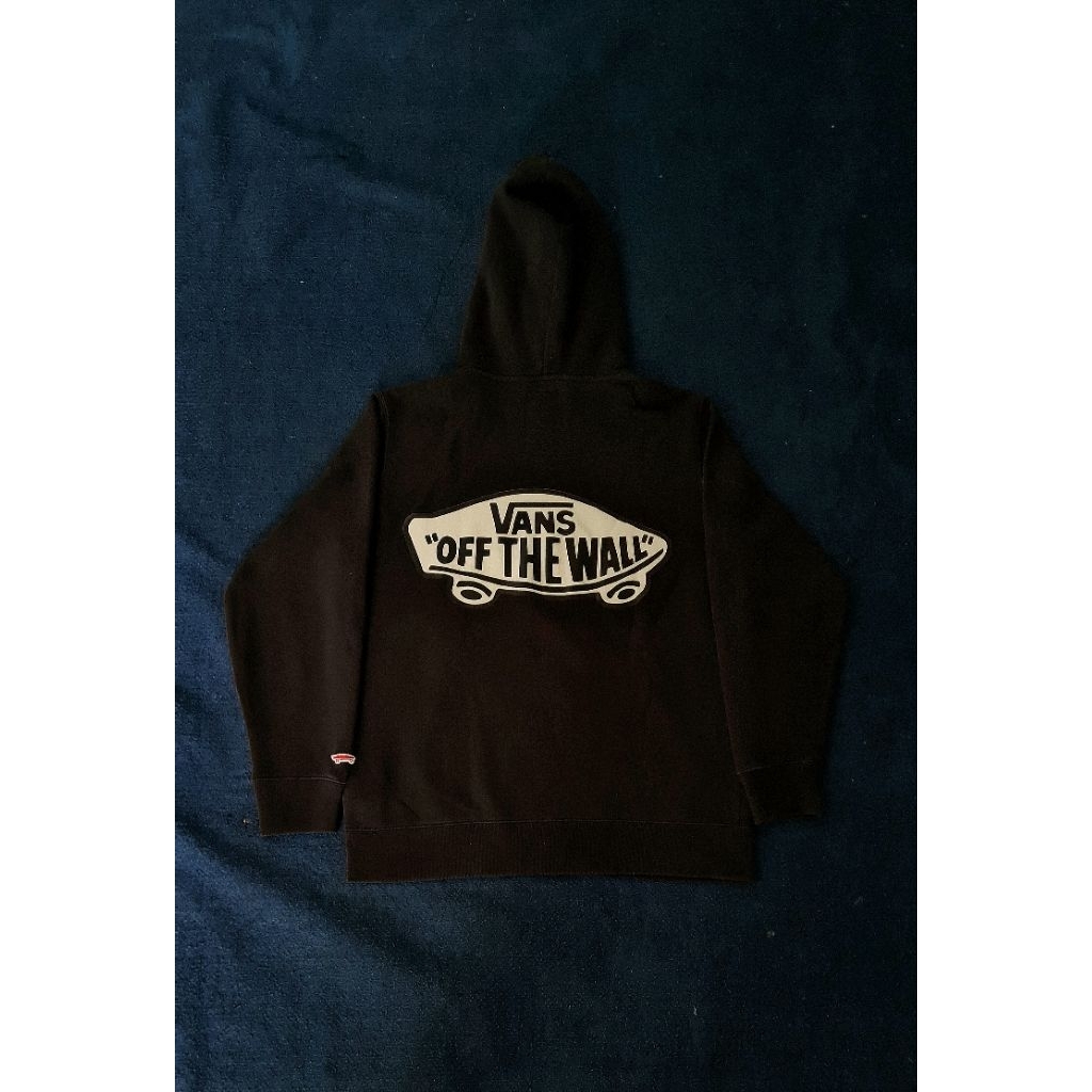 VANS HOODIE ZIPER SKATEBOARD LOGO