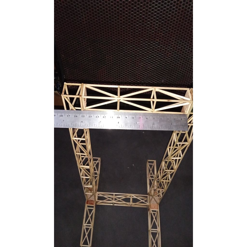 MINIATUR RIGGING SOUND SYSTEM SATUAN 35 CM DARI BAMBU PALING KOKOH  UKURAN