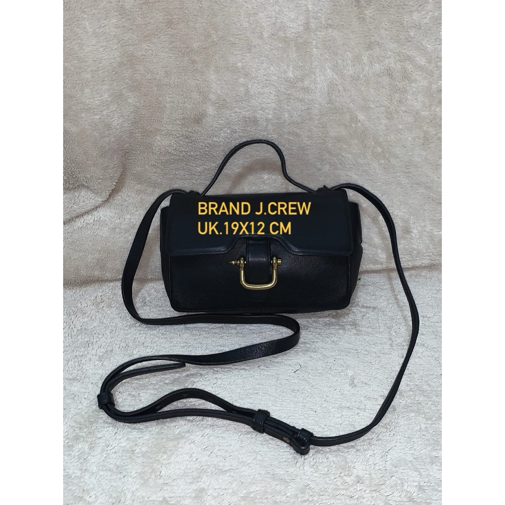Brand J.Crew Preloved Tas Sling mini and Shoulder kulit wanita