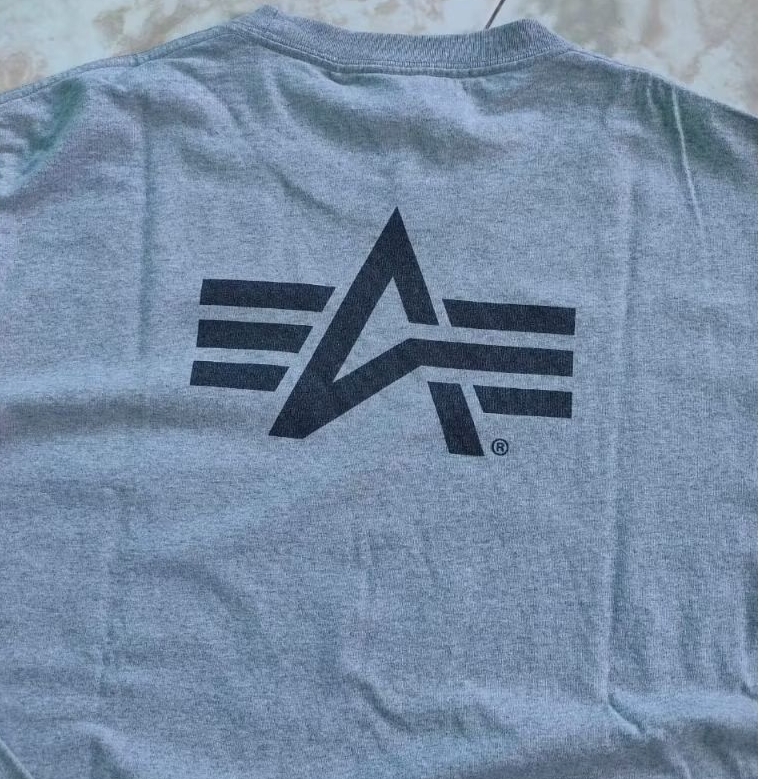 Kaos Alpha Industries Army Longsleeve Cotton tebal