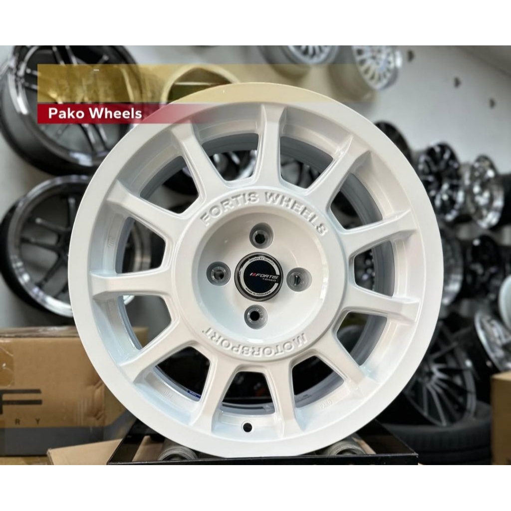 velg racing fortis 02 rally alto pcd 4x100 lebar 7 velg racing r16 untuk velg suzuki fronx mobil bri