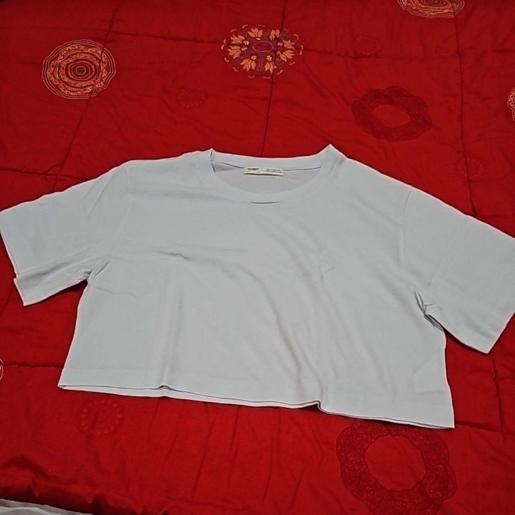 atasan kaos wanita crop pull bear#crop top