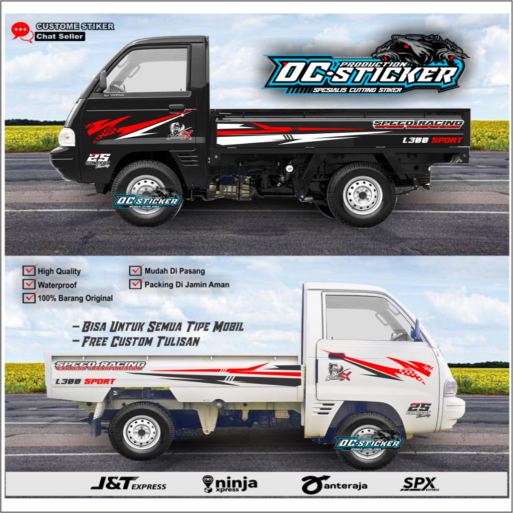 PROMO stiker mobil pickup carry futura Stiker Pickup Indonesia stiker Colt T120 ss Striping Mobil Pi