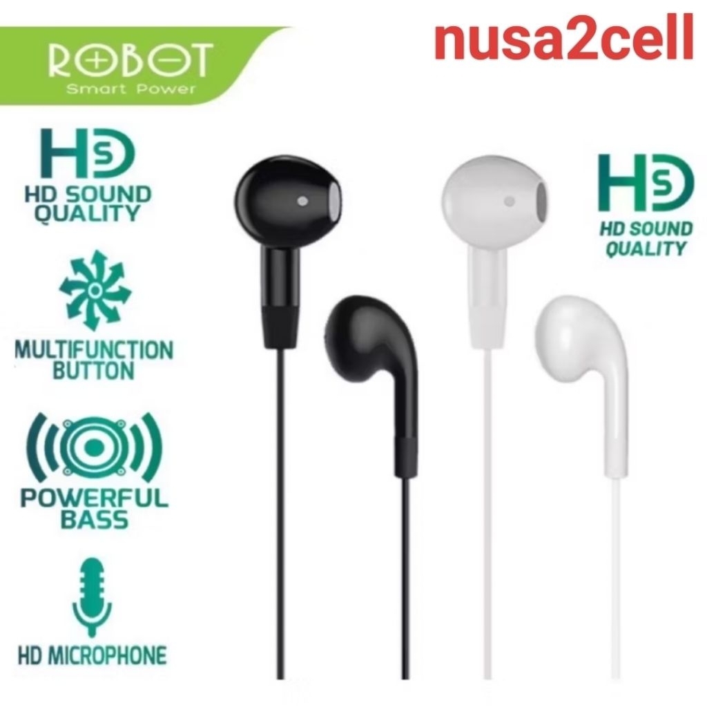 ROBOT RE50 Headset ROBOT RE50 Earphone / Hf / Handsfree / Headset ROBOT terbaru