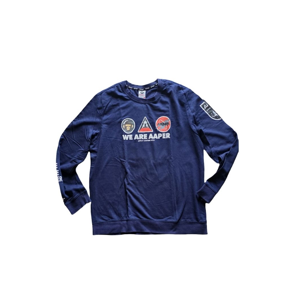 crewneck bape aape size xl
