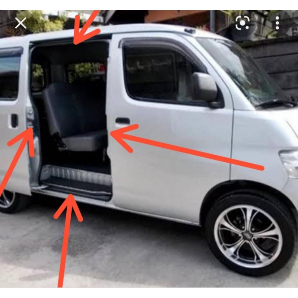 karet balon karet body mobil peredam pintu daihatsu gran max luxio espass pintu tengah