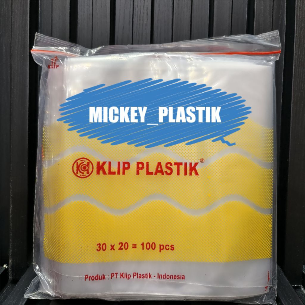 KANTONG PLASTIK KLIP SAMBEL / SAMBAL PE KLIP OBAT UKURAN 20X30 CM / 30 x 20cm MEREK KP BEST KUALITAS