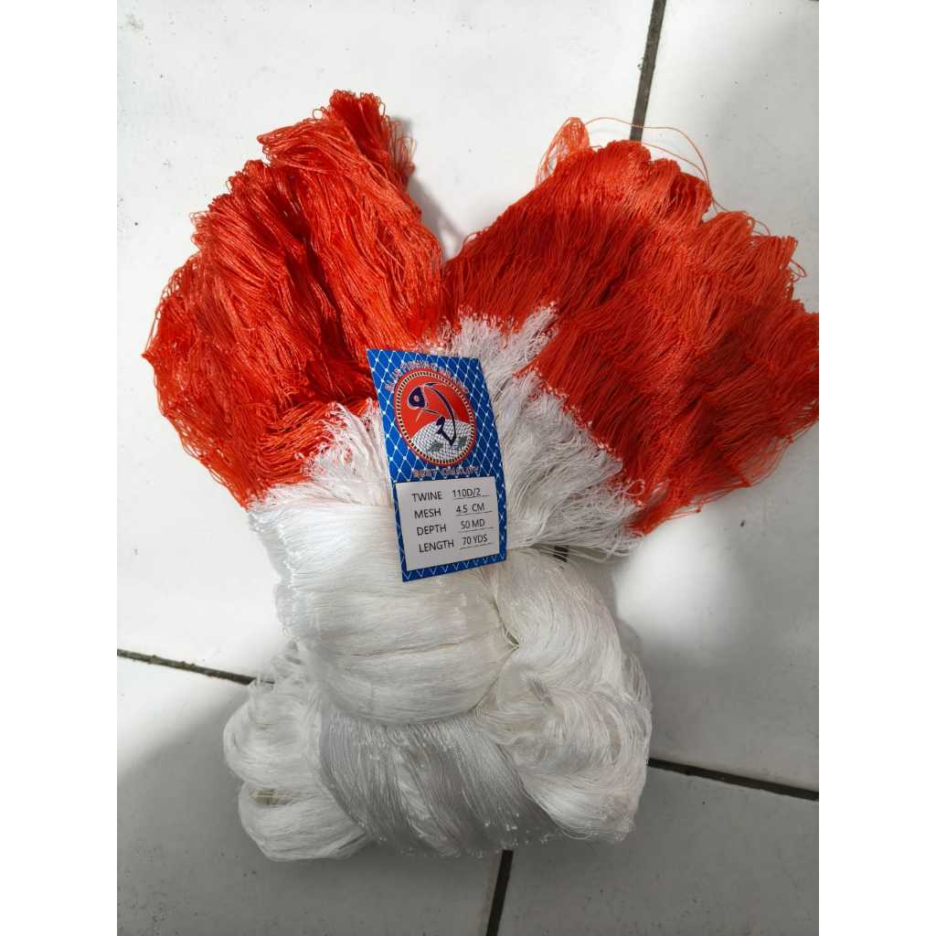 Jaring udang  nylon3 lapis 1 3/4Inch 4.5cm setengah jadi jaring kantong jaring gondron jaring Udang