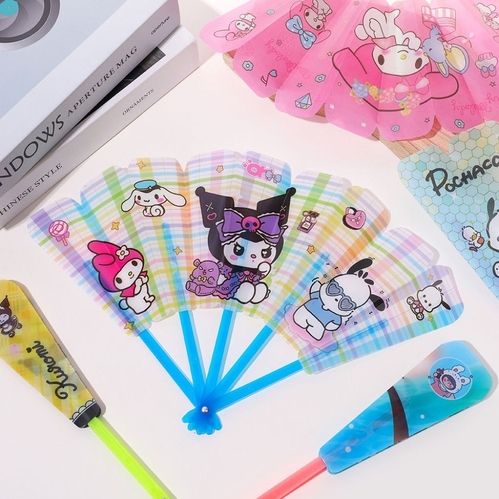 KIPAS LIPAT /KIPAS TANGAN KARAKTER/KIPAS KARAKTER LUCU/KIPAS