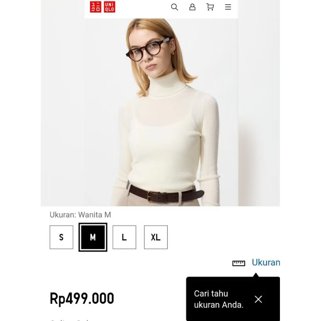 Uniqlo knitwear wanita ori preloved