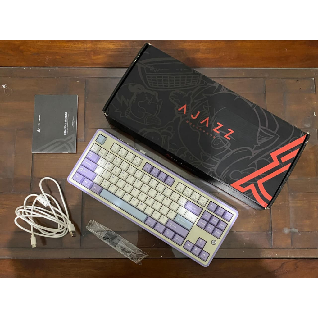 Keyboard Ajazz AK870 TKL Ajazz Non SC  - Fog Sea