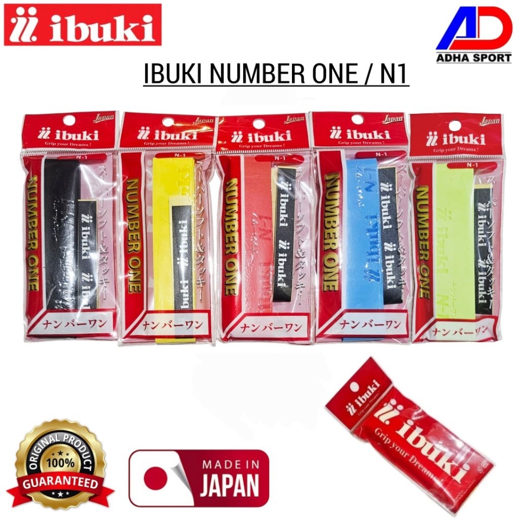 Grip Badminton IBUKI N1 / N-1 / Number One Original Handrip Raket Bulutangkis Made in Japan