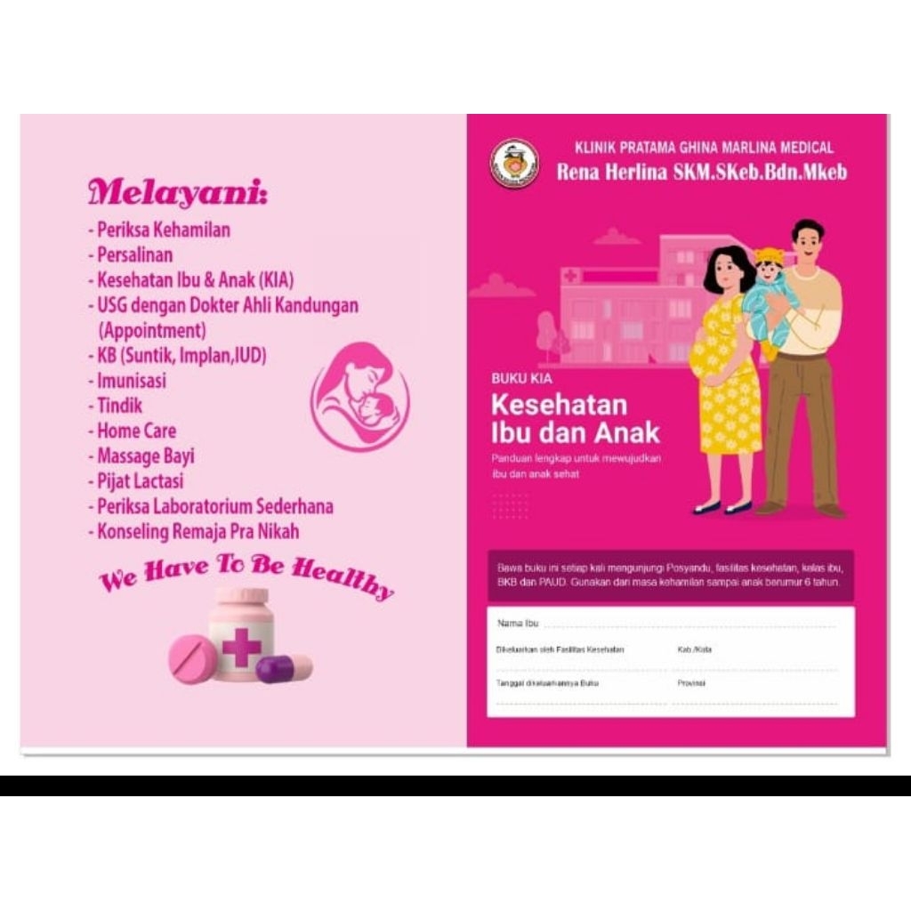 BUKU KIA TERBARU, BUKU PINK, BUKU BALITA, BUKU IBU DAN ANAK