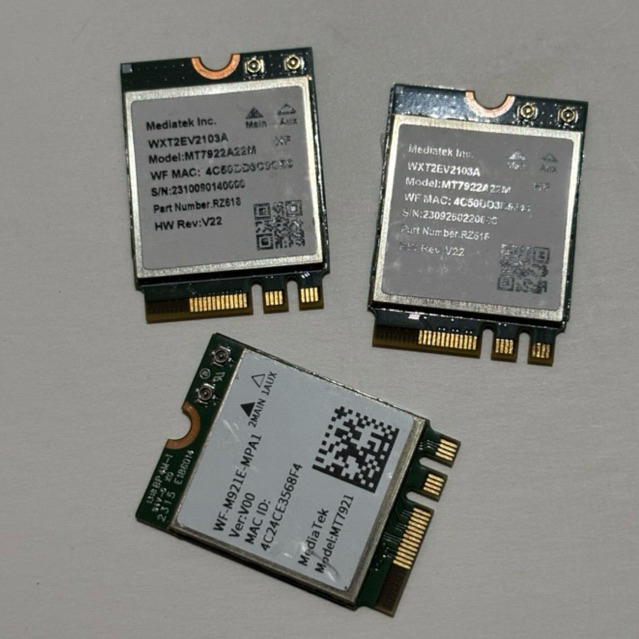 module wifi mediatek MT7922A22M module laptop wifi 6E dan bluetooth 5.2