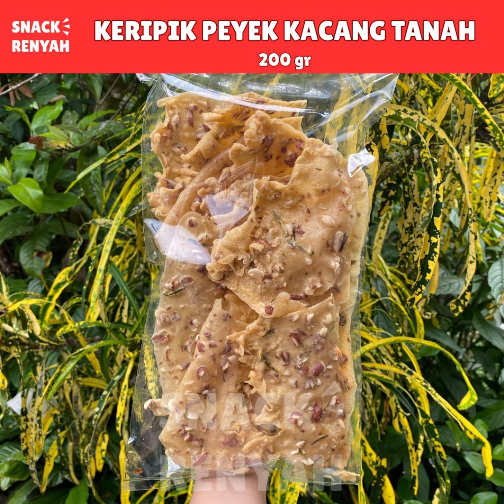 Lintang Keripik Peyek Kacang Tanah / Rempeyek Kacang Gurih Renyah 200gram