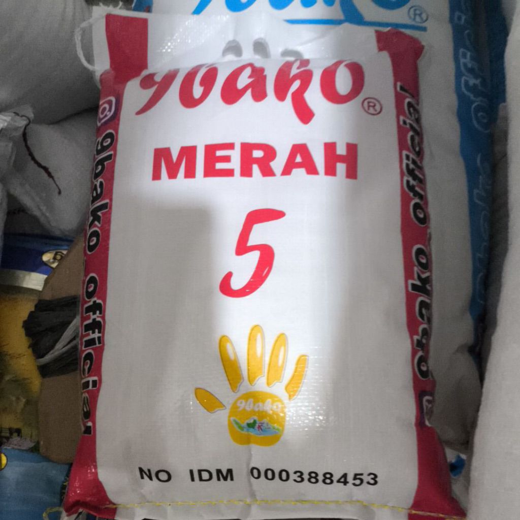 Beras Ramos 9bako goni  merah 5kg
