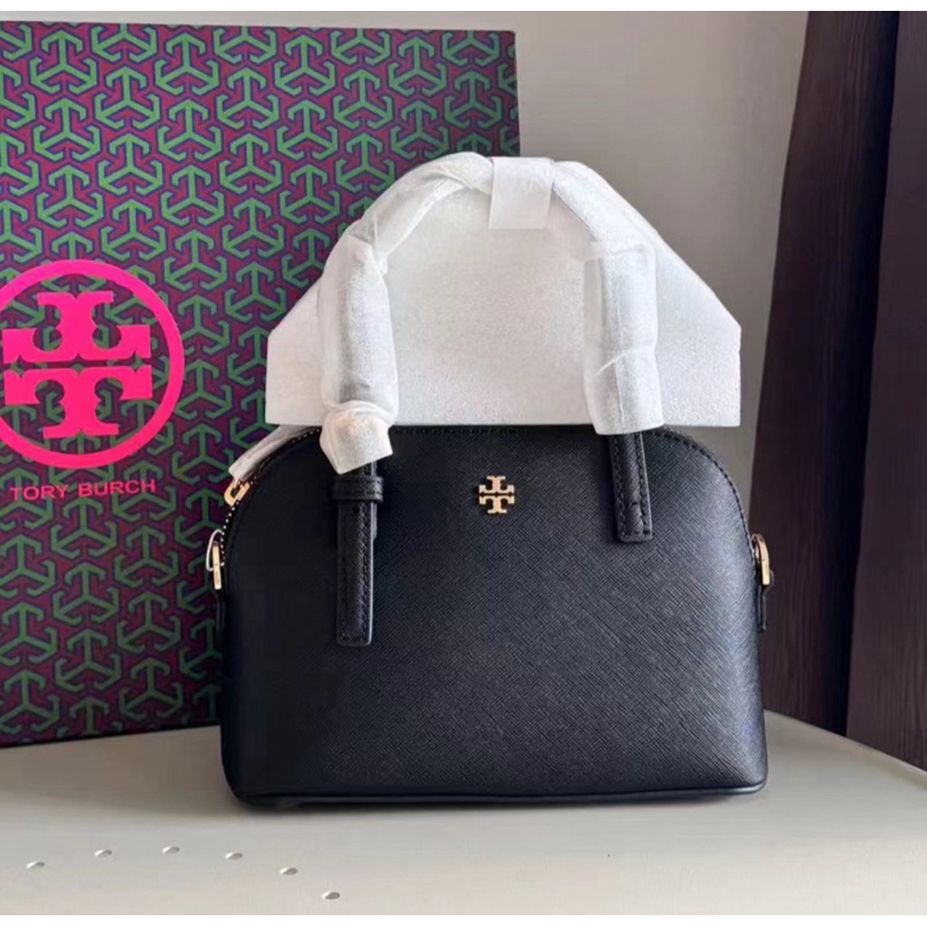 TB EMERSON DOME SATCHEL BLACK