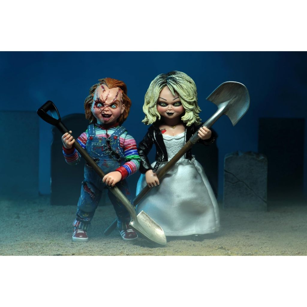 NECA - BRIDE OF CHUCKY - 7" SCALE ACTION FIGURE - ULTIMATE CHUCKY & TIFFANY 2-PACK