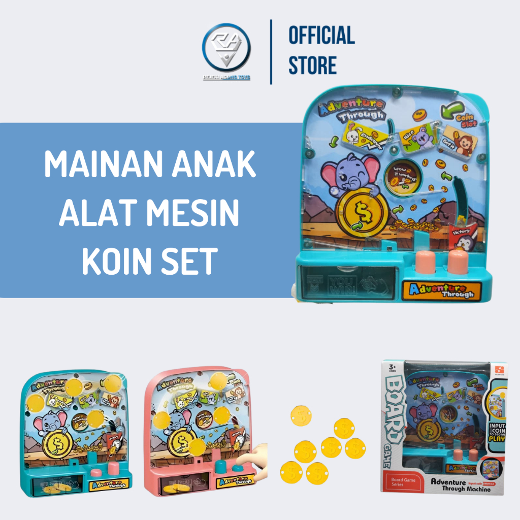 Mainan Anak Mesin Alat Koin Interaktif Board Game Adventure 008-973A Murah