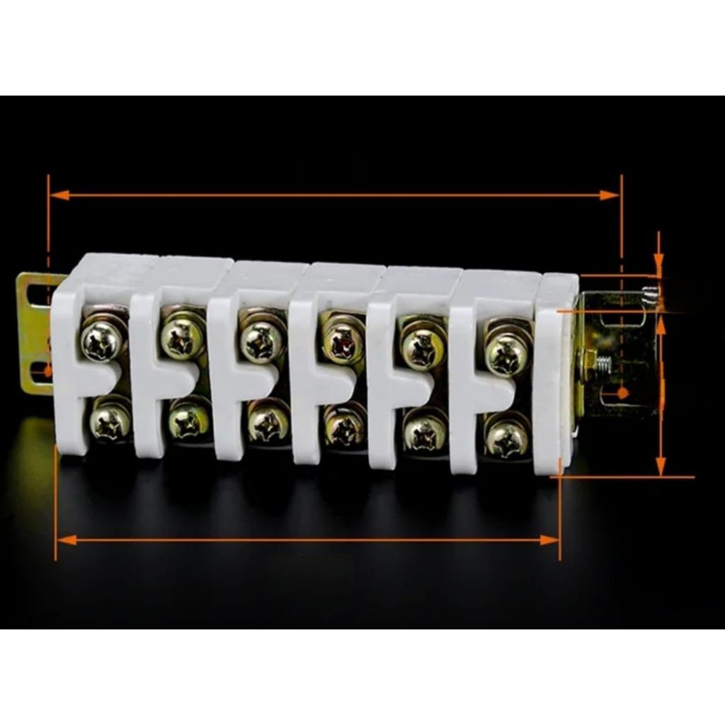 Terminal Blok Keramik 6P 30A I Material Steatite Keramik Terminal Blok Heater