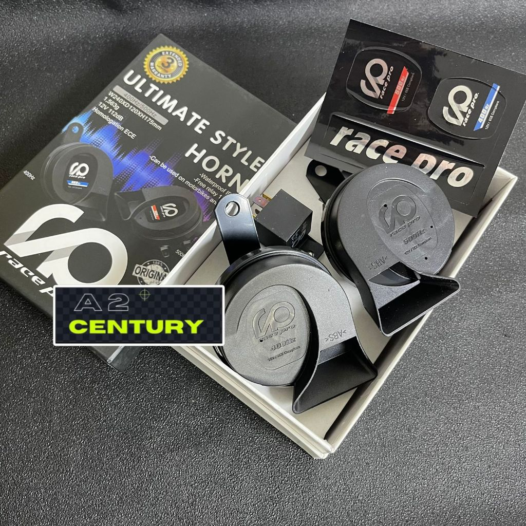 PAKET 2 KLAKSON KEONG +RELAY Klakson Motor MOBIL DENSOO WATERPROOF 12VOLT klakson sepeda motor - Kla