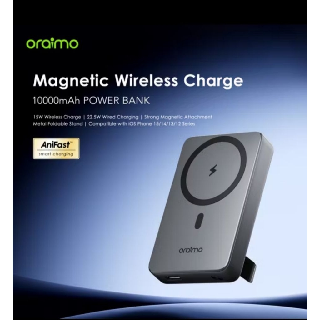 Oraimo Powerbank MagSafe Wireless Charging OPB-7102W 10.000 Mah