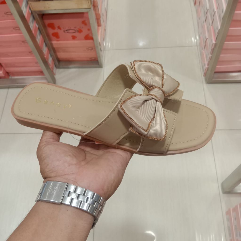 GENNY SANDAL FLAT WANITA - SANDAL CANTIK PITA - ORIGINAL