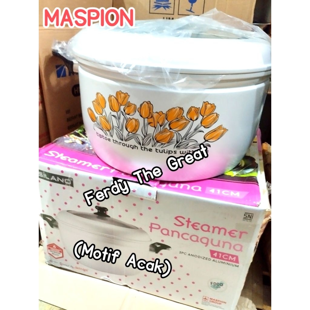 Panci pancaguna 41cm tutup kaca / panci serbaguna tutup kaca / panci jawa maspion tutup kaca / panci