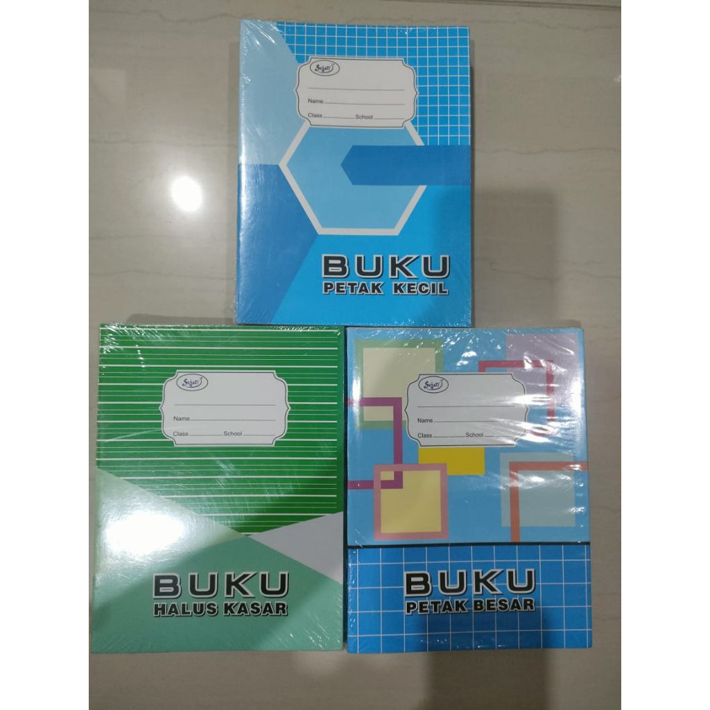 52 lembar Buku Tulis Premium!! Buku Halus Kasar / Buku Kotak Besar / Buku Kotak Kecil Isi 52 Lembar