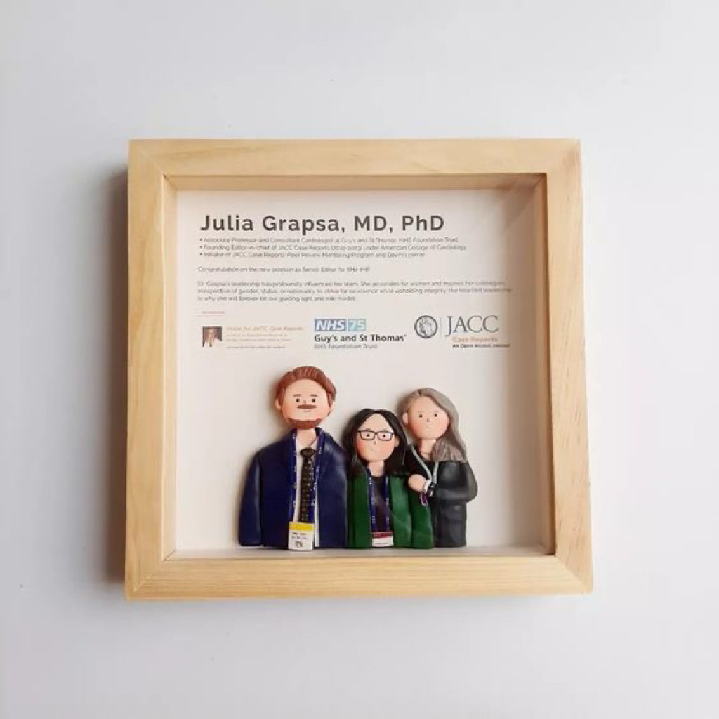 Custom 3D Clay Frame - Untuk Hadiah Anniversary, Ultah, Wisuda, Bahan Clay Import