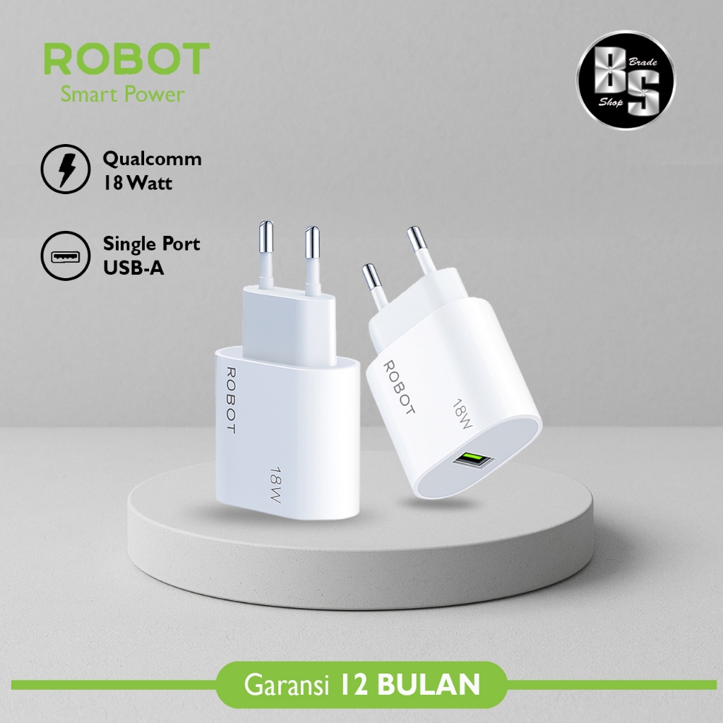 Adaptor Charger Robot 3A 18W RT-P18 Qualcomm 3.0 18W Quick Charger