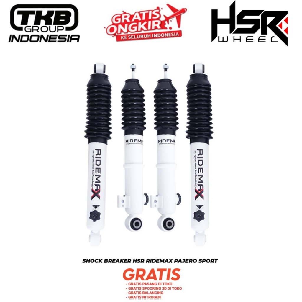 PROMO SHOCK BREAKER HSR RIDEMAX PAJERO SPORT MERK HSR WHEELS