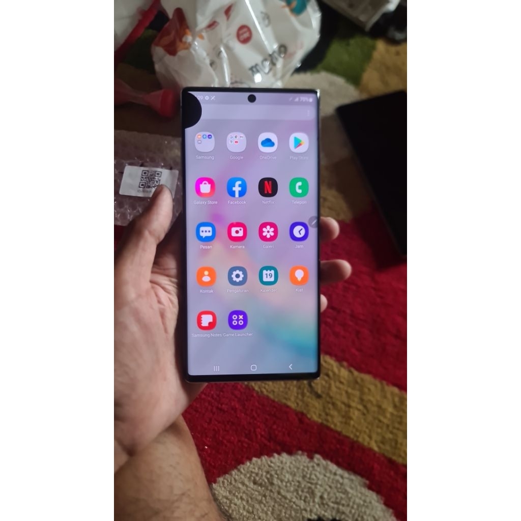 lcd samsung note 10 plus mulus minus