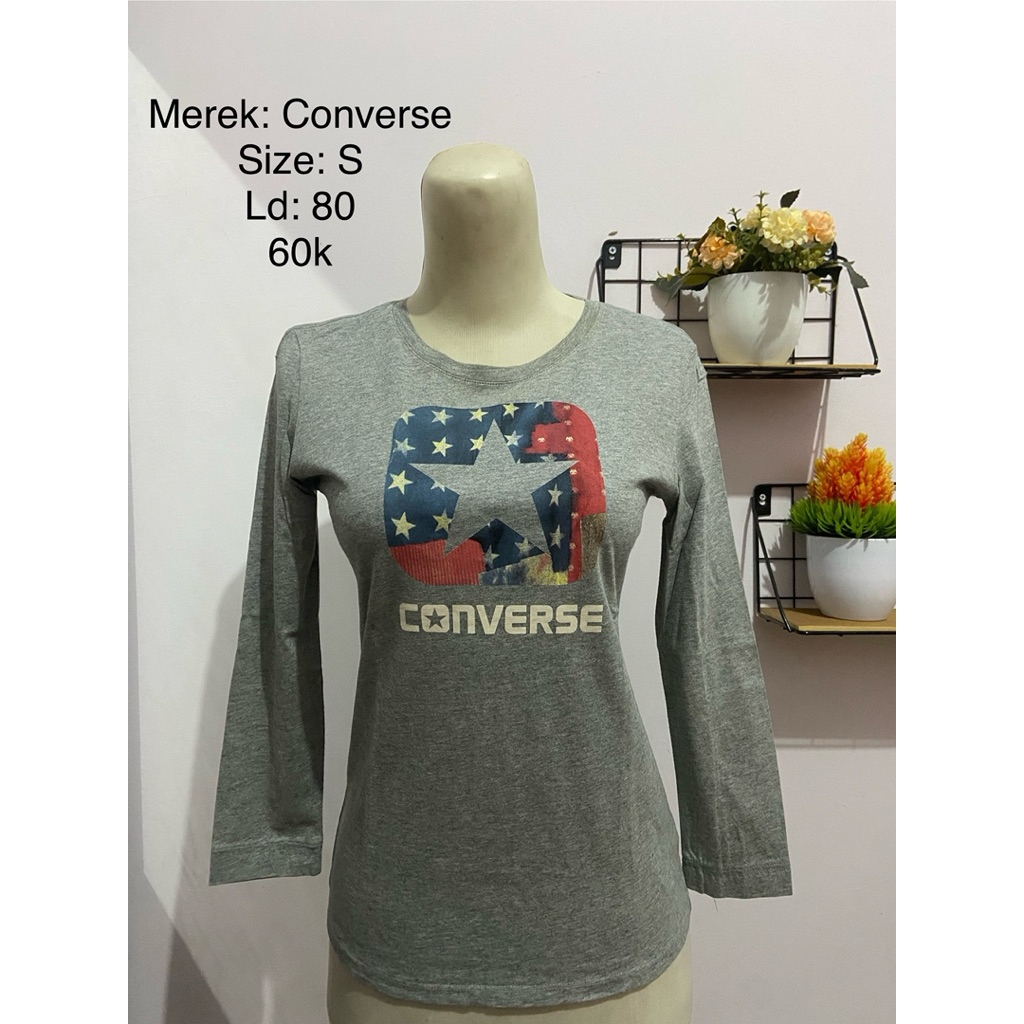 Kaos Panjang Wanita Converse Original