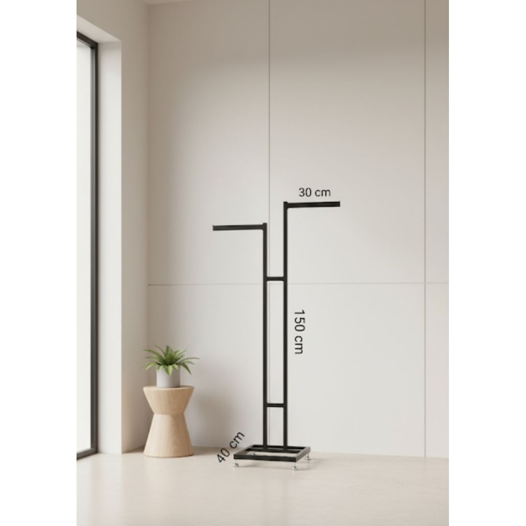 Gawang Kanan Kiri Kotak | Gawang Kotak 2arah | Display Baju 2arah