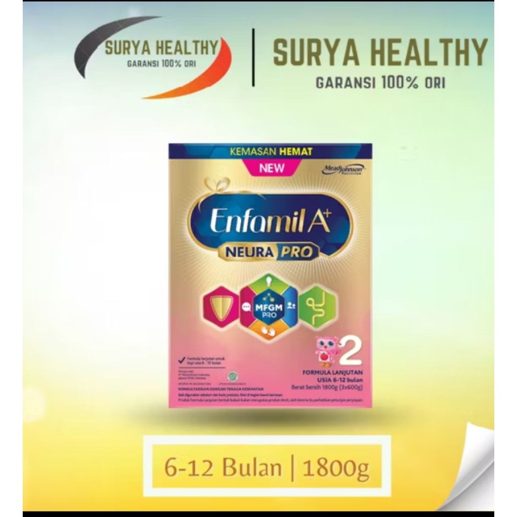ENFAMIL A+2 1800g ORIGINAL, EXP 2027 (1-3 tahun)