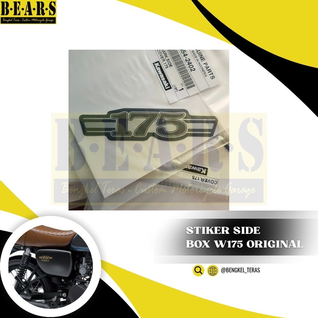 Stiker bodi Samping W175 Original Mark Side Cover 175