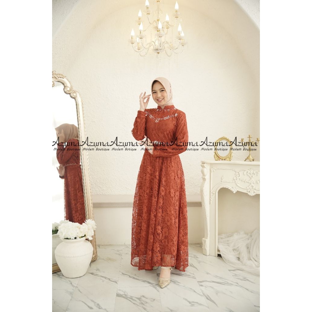 Gamis Payet Dress By Uzma Gamis kondangan terbaru