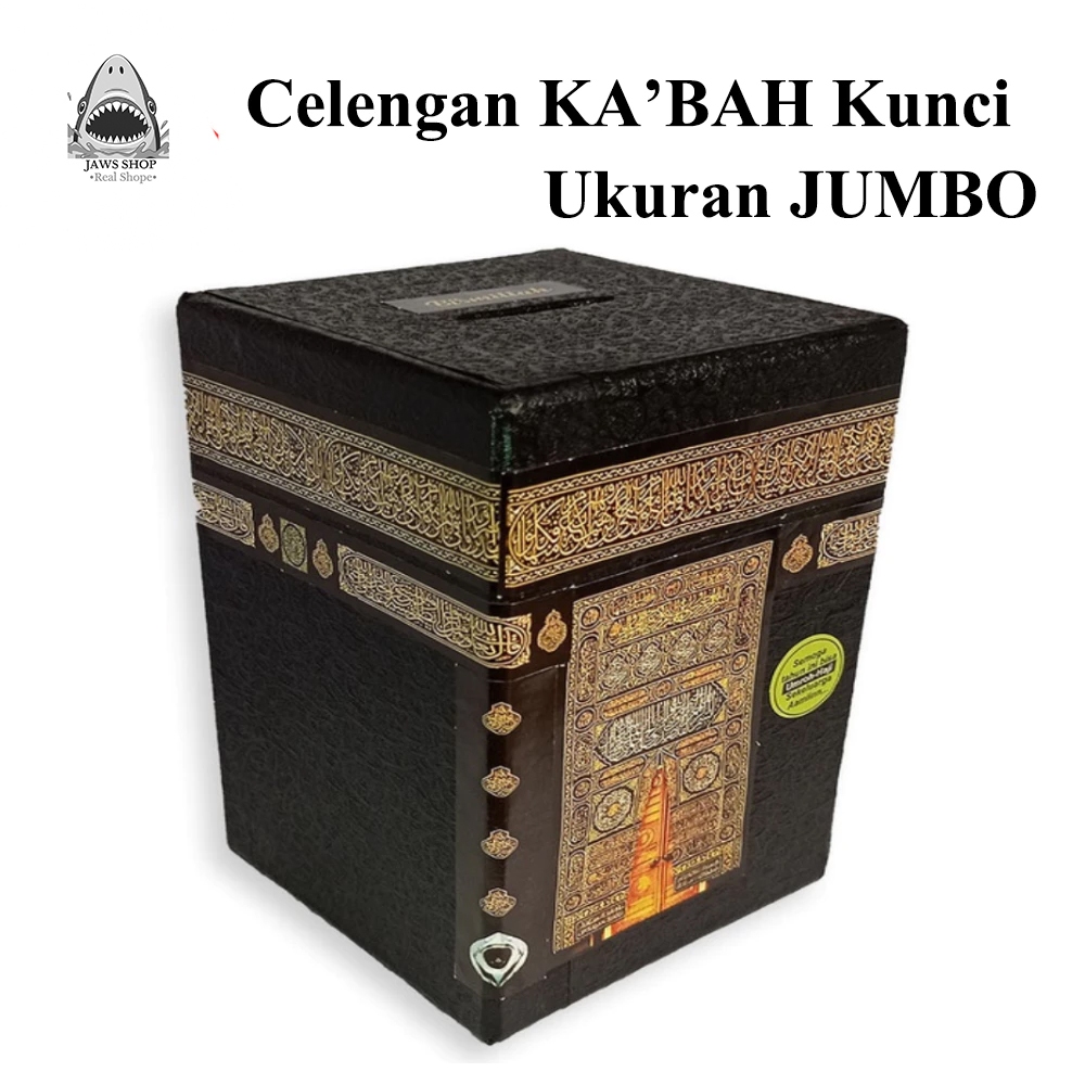 Celengan Ka'bah / celengan bentuk ka'bah dengan kunci
