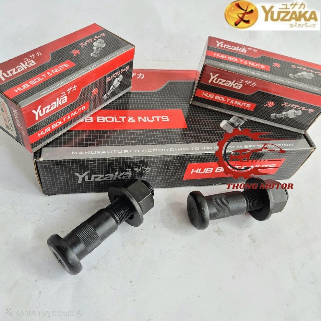 HUB BOLT REAR HINO 500 NEW BAUT RODA BELAKANG HINO LOHAN 500 NEW HINO 500 ORIGINAL YUZAKA