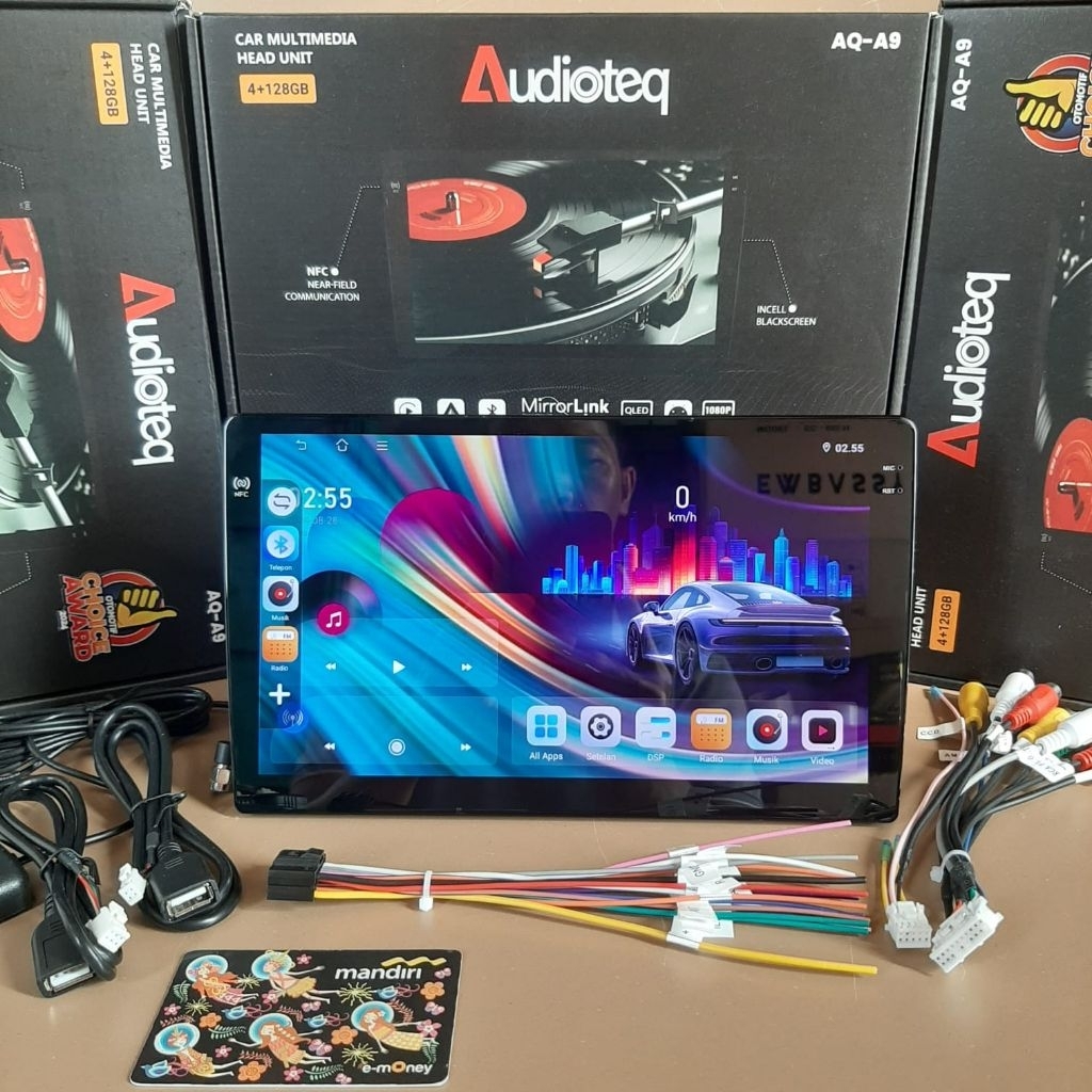 HEAD UNIT ANDROID AUDIOTEQ 4/128 9INCH/10INCH NFC