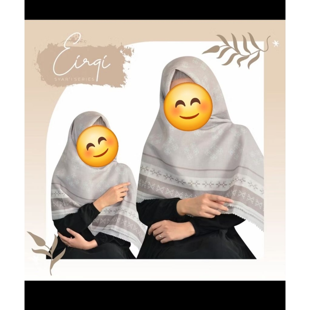 preloved jilbab scarf syar'i 140x140 cm