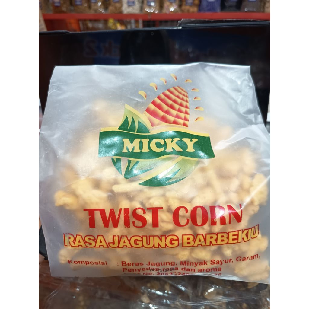 Twist Corn Micky Jagung Barbeque 225 gram
