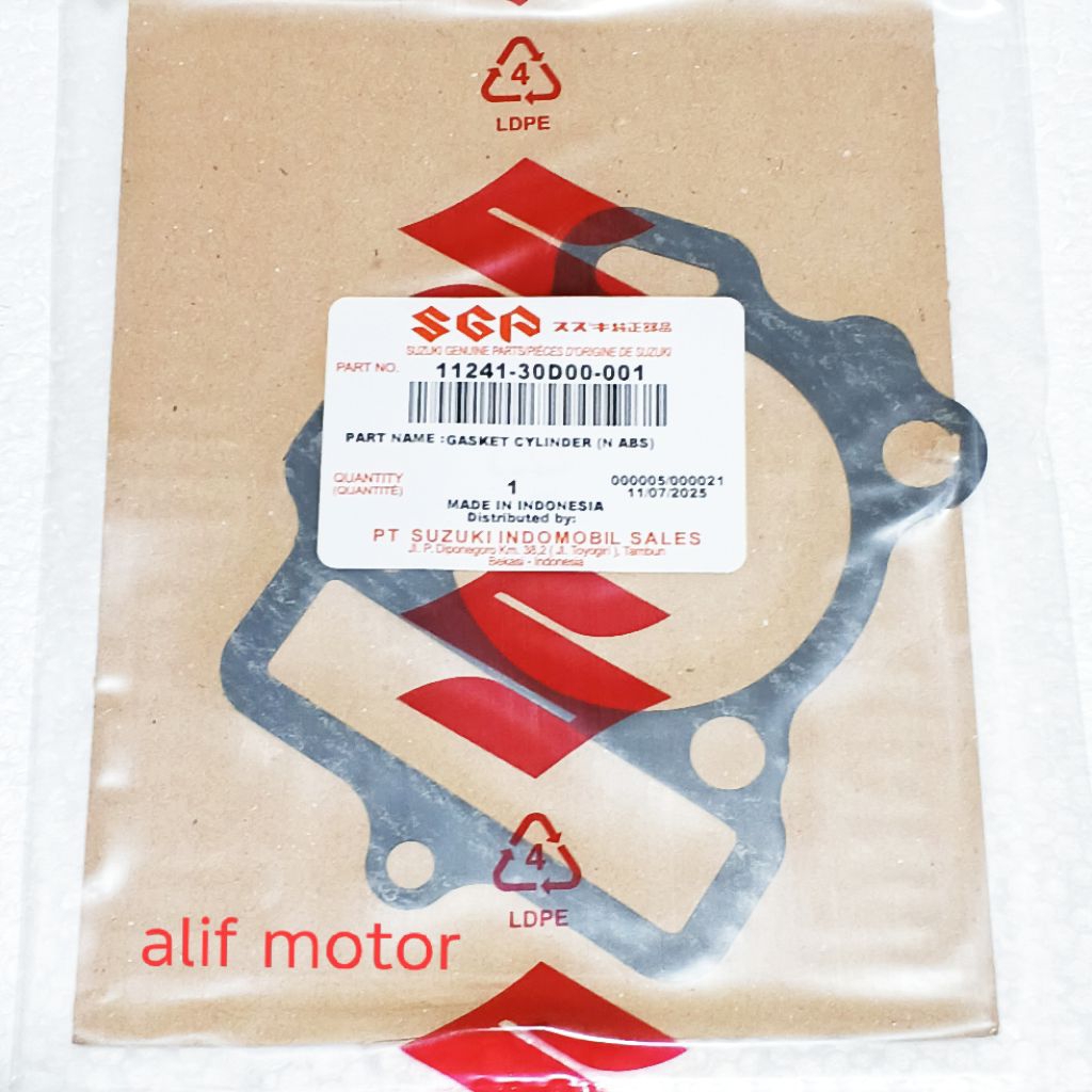 Paking Blok Seher Clynder Suzuki Shogun 110 ORI SGP